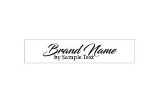 Etiquetas têxteis de marca Model TL-M106