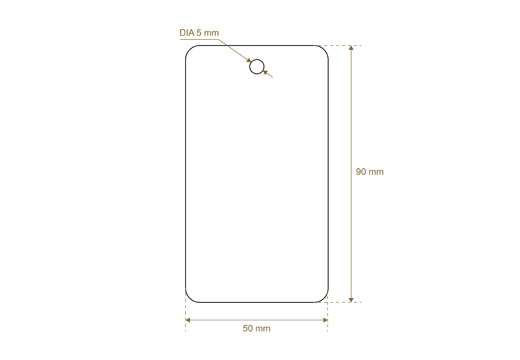Etiqueta de pendura Model HT-M98