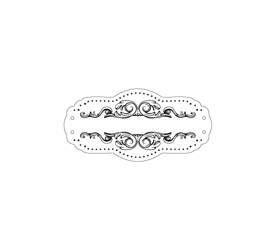 Etiqueta de couro artificial Model EP-M105