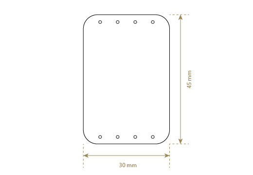 Etiqueta de couro sintético Model EP-M106