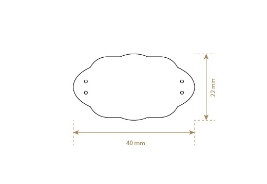 Etiqueta de couro sintético Model EP-M113