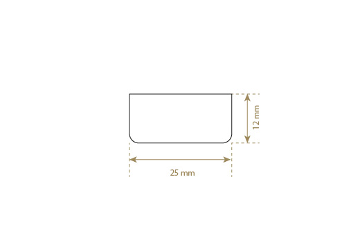 Etiqueta de couro artificial Model EP-M124