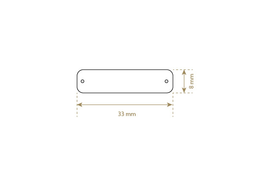 Etiqueta de couro sintético Model EP-M126
