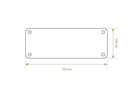 Etiqueta de couro sintético Model EP-M143