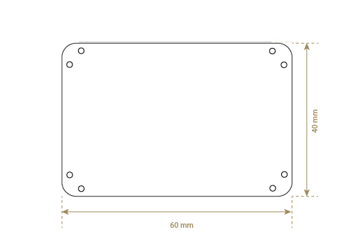 Etiqueta de couro sintético Model EP-M151