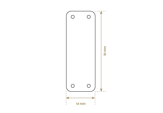 Etiqueta de couro sintético Model EP-M159