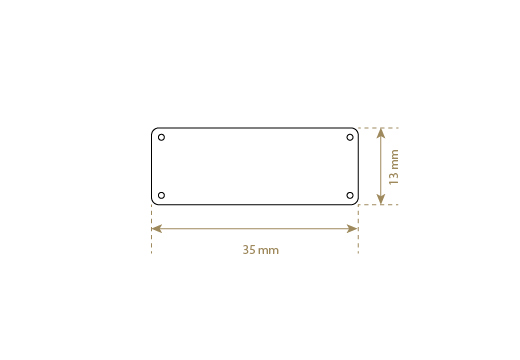 Etiqueta de couro artificial Model EP-M163