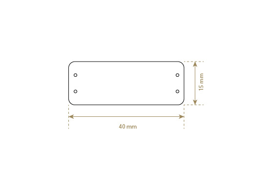 Etiquetas de couro legítimo Model EP-M4
