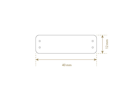 Etiquetas de couro legítimo Model EP-M8