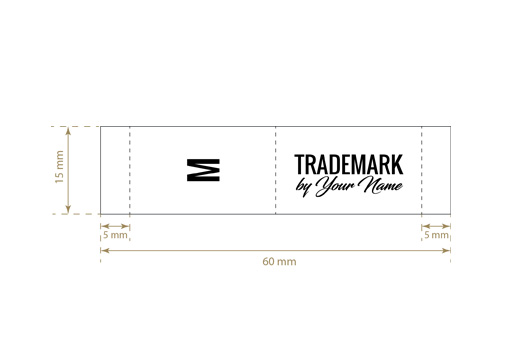 Etiqueta de tamnho de roupas Usual Style Model TL-M17