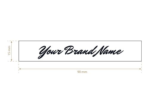 Etiqueta têxtil impressa Long Style Model TL-M6