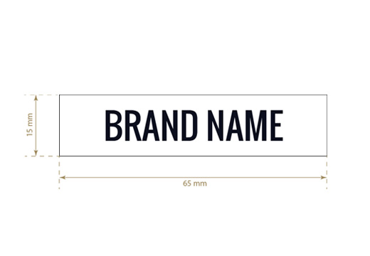 Etiqueta de tecido impressa Elegant Style Model TL-M9