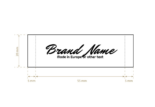 Etiquetas tecidas para roupas Stylish Style Model WL-M11