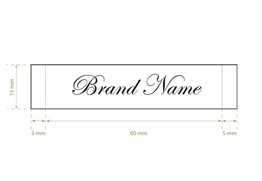 Etiqueta de tecido Classic Style Model WL-M19