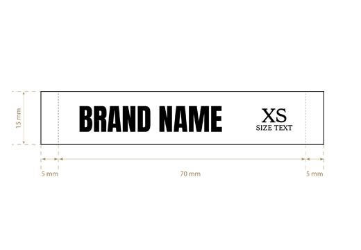 Etiqueta bordada para roupas Rife Style Model WL-M24