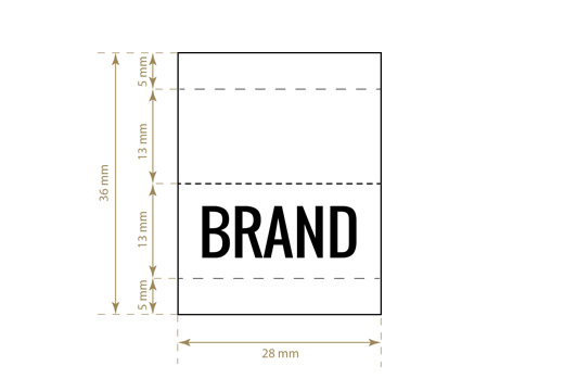 Etiqueta tecida Small Style Model WL-M54