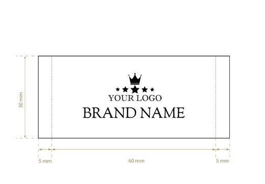 Etiqueta tecida Graceful Style Model WL-M76