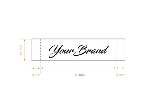 Etiqueta bordada para roupas Model WL-M92