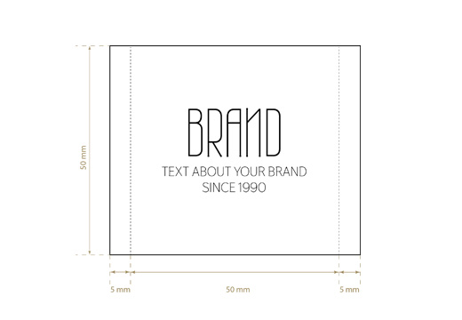 Etiqueta bordada para roupas Amazing Style Model WL-M97